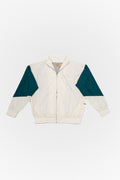 Shell Suit Jacket – DARK GREEN / CREAM