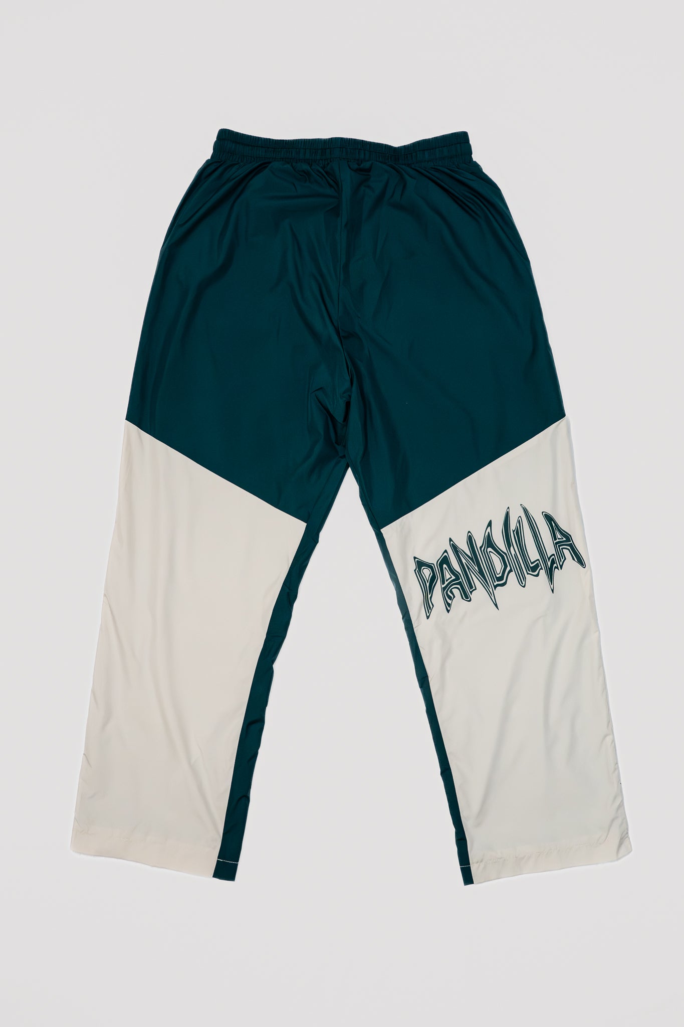 Shell Suit Pants – DARK GREEN / CREAM