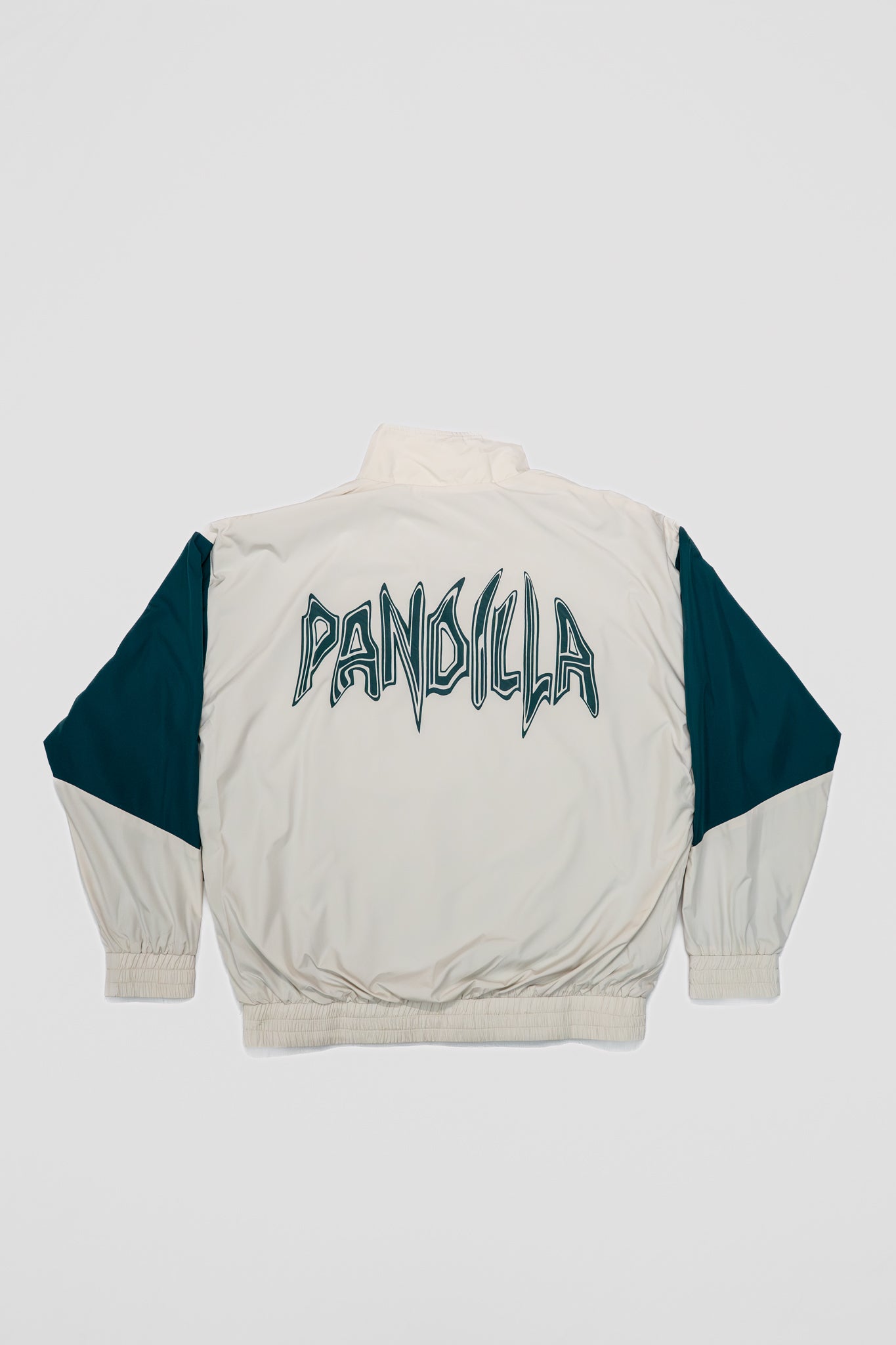 Shell Suit Jacket – DARK GREEN / CREAM