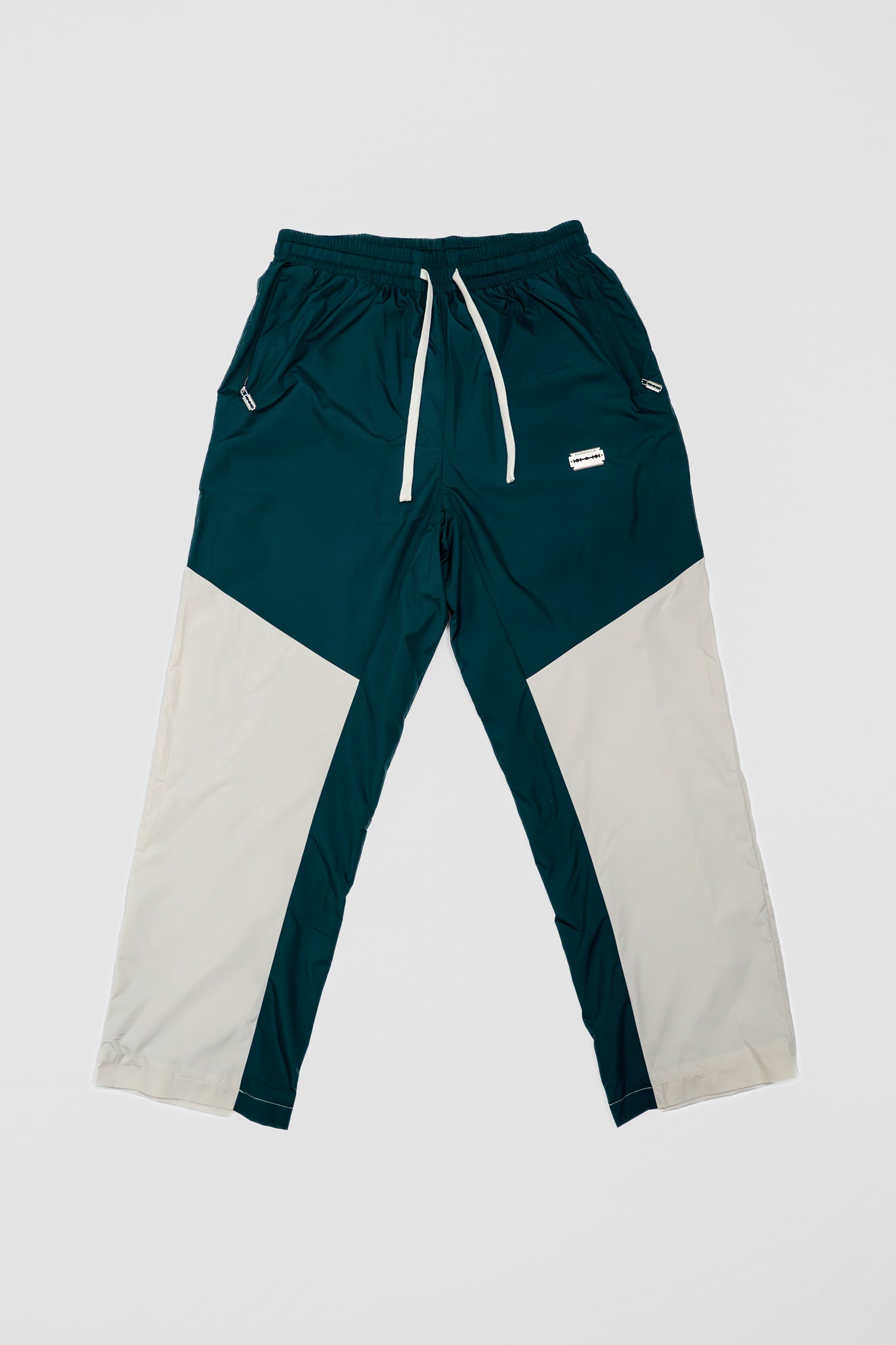 Shell Suit Pants – DARK GREEN / CREAM